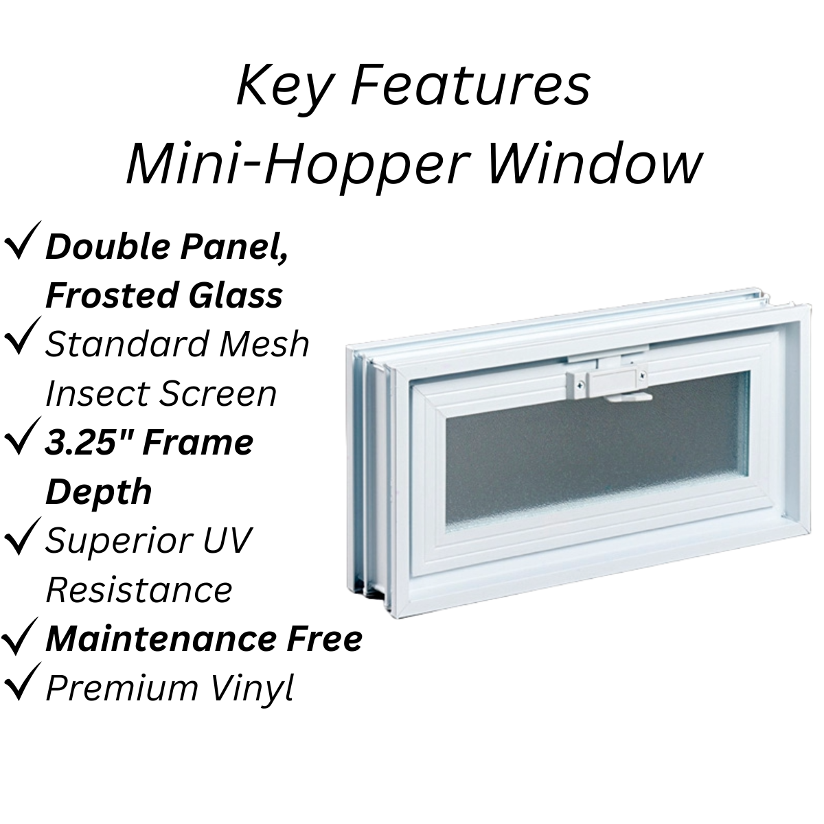 Mini Hopper Window